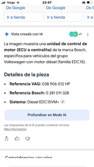 Centralita Motor Bosch VW 038 906 012 HP