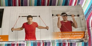 Barra de tracción Crivit Sports con cintas elástic