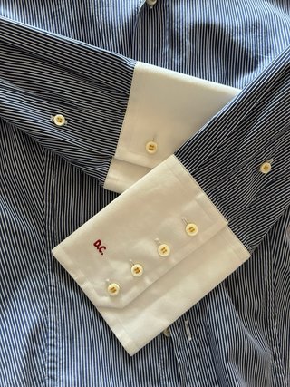 Camisa Dsquared2 Rayas Azul Blanco