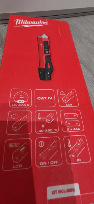 Detector tension sin contacto con termómetro laser