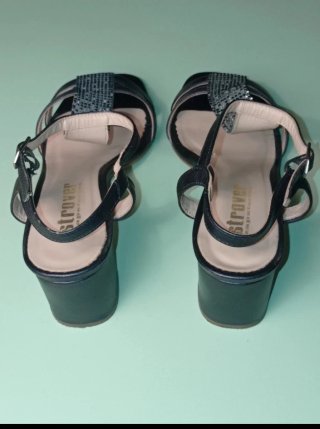Sandalias Fiesta Strover - Talla 38 - Azul Marino