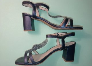 Sandalias Fiesta Strover - Talla 38 - Azul Marino