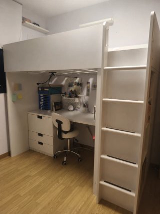 Letto a castello Smastad IKEA bianco