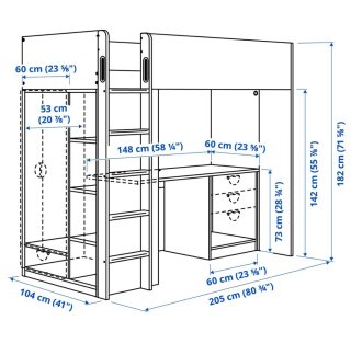 Litera Smastad IKEA Blanca