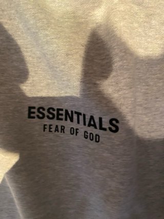 Sudadera Essentials Gris Talla M Nueva