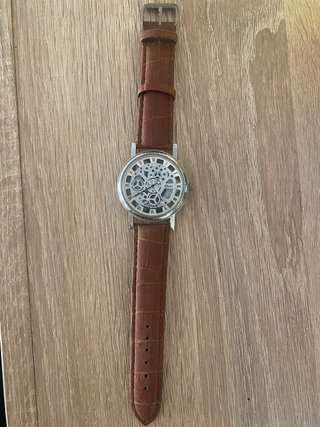 Reloj Esqueleto Correa Marrón