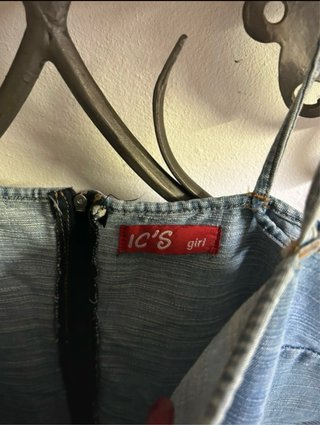 Vestito in jeans con spalline