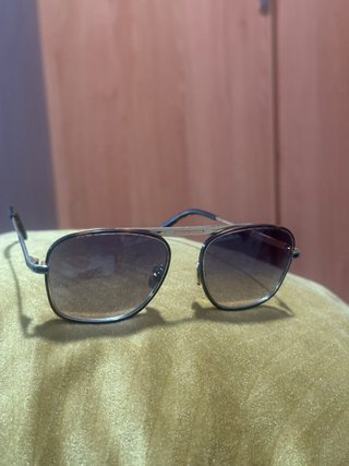Gafas de sol Retro doradas y marrones