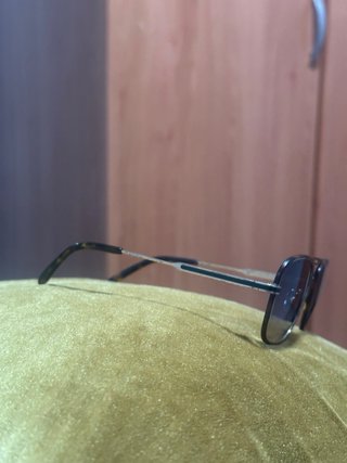 Gafas de sol Retro doradas y marrones