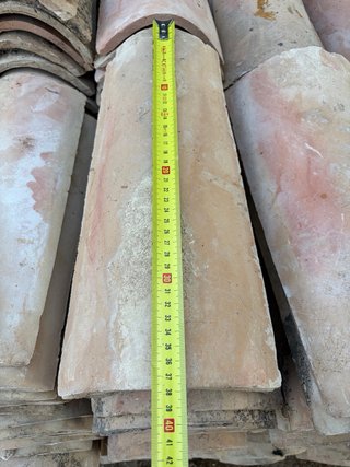 Tejas árabes. 38 cm