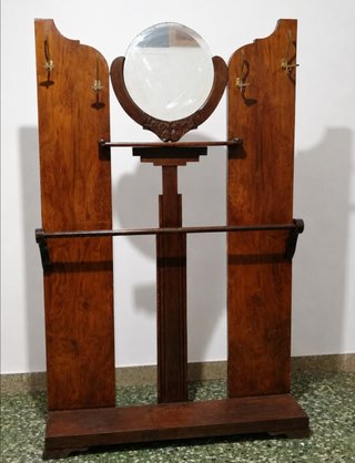 Mueble recibidor ArtDeco espejo y perchas