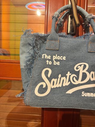 Borsa Saint Barth Jeansata 30x22x1
