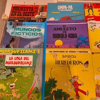 Lote de cómics Tintín, Lucky Luke, Spirou y más