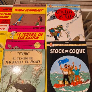 Lote de cómics Tintín, Lucky Luke, Spirou y más