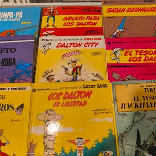 Lote de cómics Tintín, Lucky Luke, Spirou y más