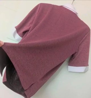 Jersey Malva Cuello o Camiseta Polo Azul Marino