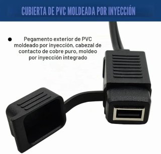 Adaptador Moto SAE a USB Impermeable