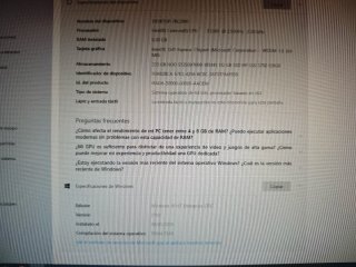 PC Sobremesa Asus Intel Celeron 6GB RAM SSD 120GB