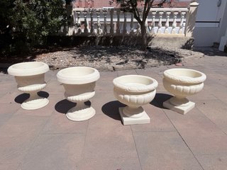 2 Copas de resina para jardín