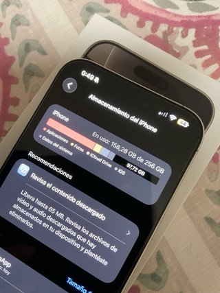 iPhone 16 Pro Max 256GB Titanio natural. Impecable