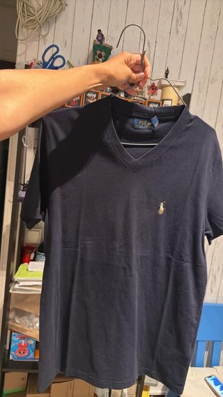 Polo Ralph Lauren T-shirt nera con scollo a V