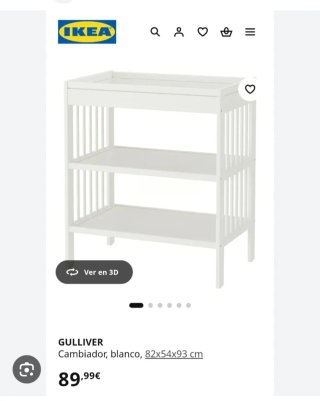 Cambiador Ikea Gulliver Madera