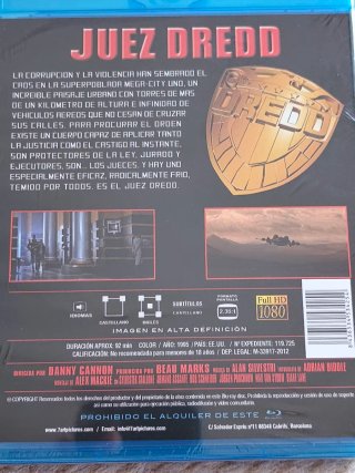 Blu-ray Juez Dredd