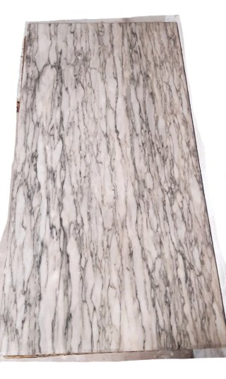105cm Mesa de centro /baja mármol blanco y bronze