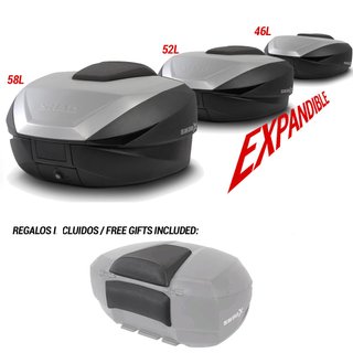 Baul trasero moto EXPANDIBLE tres tamaño C51F