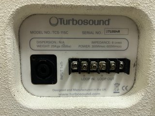 Altavoces Turbosound Negro