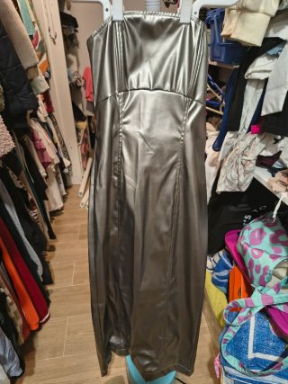 Vestido Shein Plata