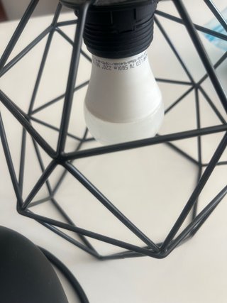 Lámpara colgante geométrica negra