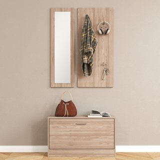 Set Mobili da Ingresso con Panca Scarpiera, Append
