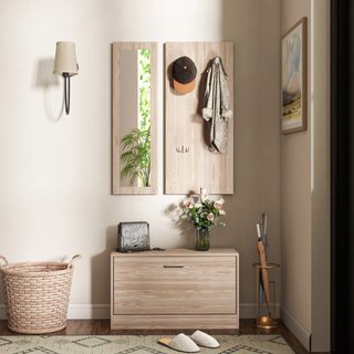 Set Mobili da Ingresso con Panca Scarpiera, Append