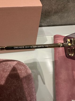 Gafas Miu Miu A51S Moradas y Doradas SIN ESTRENAR