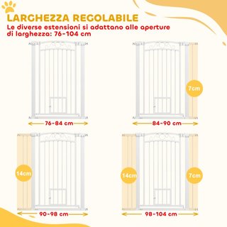 Cancellino per Cani Regolabile con Estensioni e Po