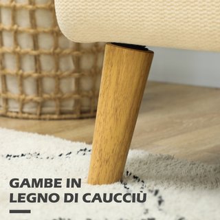 Divano 2 Posti Moderno Effetto Velluto con Imbotti