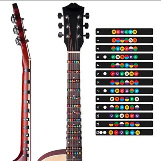 Pegatinas Notas Guitarra Diapasón