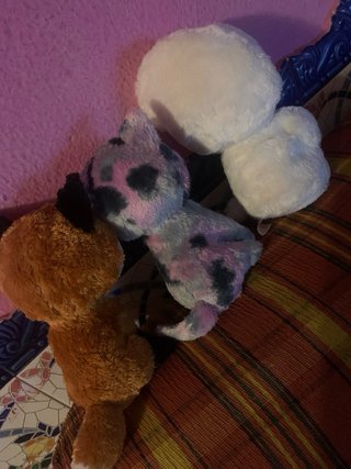3 Peluches (Zorro, Gato, Fantasma)