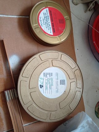 Scatola cinematograf metallo Cinecitta Il Caimano