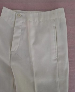 Traje comunión niño azul con escudo