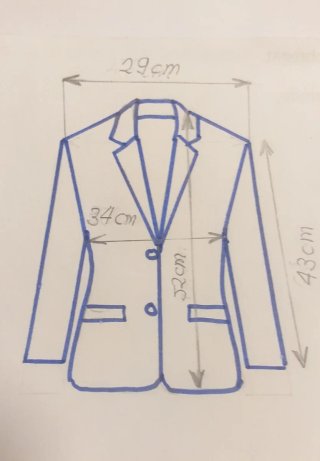 Traje comunión niño azul con escudo