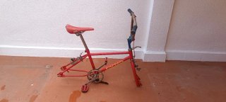 Cuadro Bicicleta BMX Roja Antigua