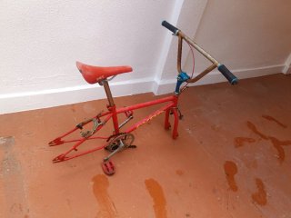 Cuadro Bicicleta BMX Roja Antigua