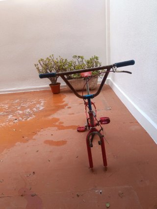 Cuadro Bicicleta BMX Roja Antigua