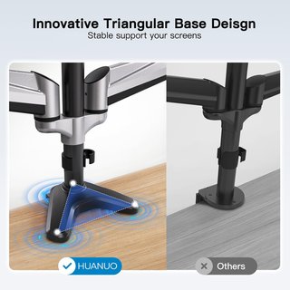 Soporte Triple Monitor 13-32 con muelle de Gas