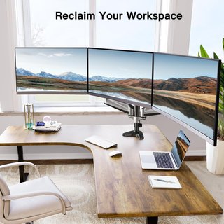 Soporte Triple Monitor 13-32 con muelle de Gas