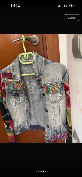 Chaqueta Desigual vaquera multicolor
