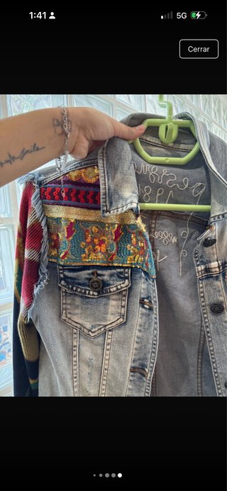 Chaqueta Desigual vaquera multicolor