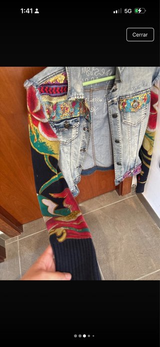 Chaqueta Desigual vaquera multicolor